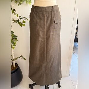 Japan Structured Cargo Midi/Maxi Skirt